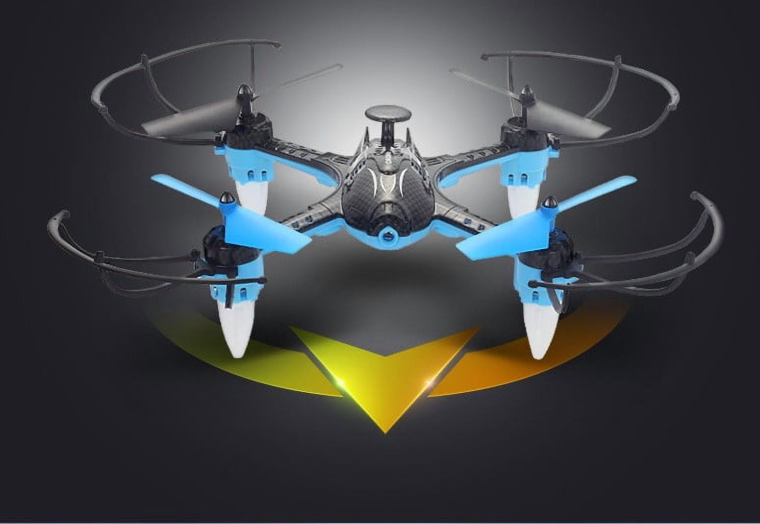 6 Axis-Gyro Drone One Button Fixed Point/ Fixed Height 2.4GHz Black