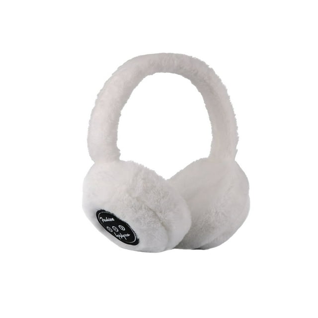 Fasiaou Cache-Oreilles Bluetooth Multifonctionnels Chauds avec Casque Sans Fil, Réduction de Bruit Pliable pour Appels Musicaux, Utilisation Intérieure et Extérieure, Blanc