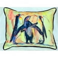 thumbnail image 1 of Betsy Drake ZP097 Pingouins Coussin Intérieur et Extérieur- 20 x 24 Po., 1 of 1