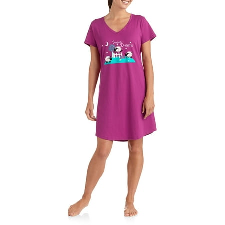 White Stag Women's V Neck Sleep Shirt - Walmart.com
