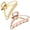 Gold+ Rose Golden, variant on Hair Clips, Metal Hair Claw Barrette Clamp Jaw for Women (2, Gold+ Rose Golden)