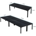 thumbnail image 2 of Tribesigns 78.74-Inch Large Black Conference Room Table, Modern Office Meeting Seminar Desk with Metal Legs and Adjustable Foot Pads, Seats 6-8, Only Table Included, 2 of 5