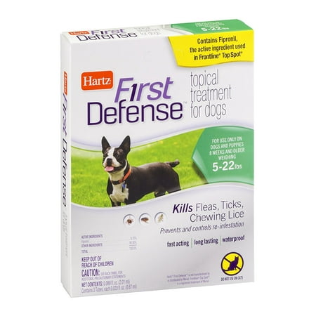 HARTZ FIRST DEFENSE TOPICAL TREATMENT FOR DOGS 5-22 LBS
