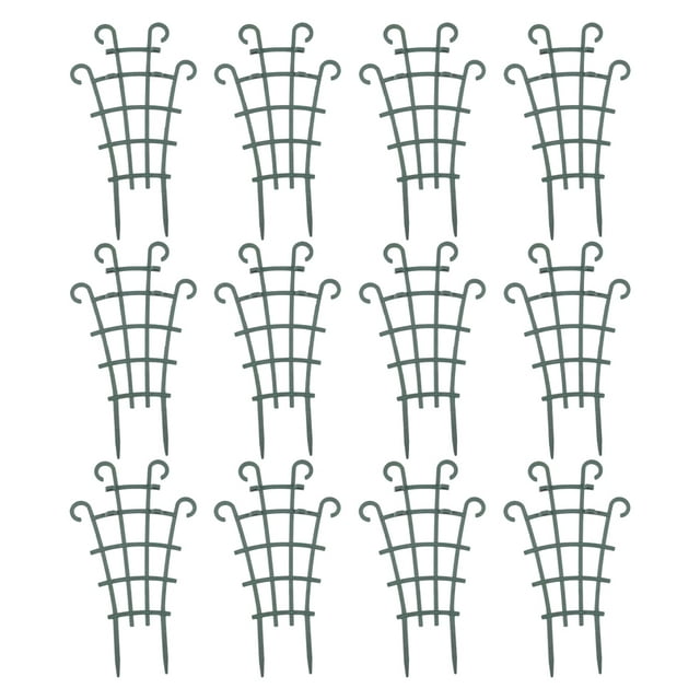 Decodeary 12pack/lot Effective Plant Protection Durable Garden Plant Climbing Trellis As Shown 1Set