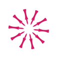 thumbnail image 1 of serony 10pcs Golf Tees Plastic Golf Nail Limit Pin Golf Accessories 57mm Rosy, 1 of 8