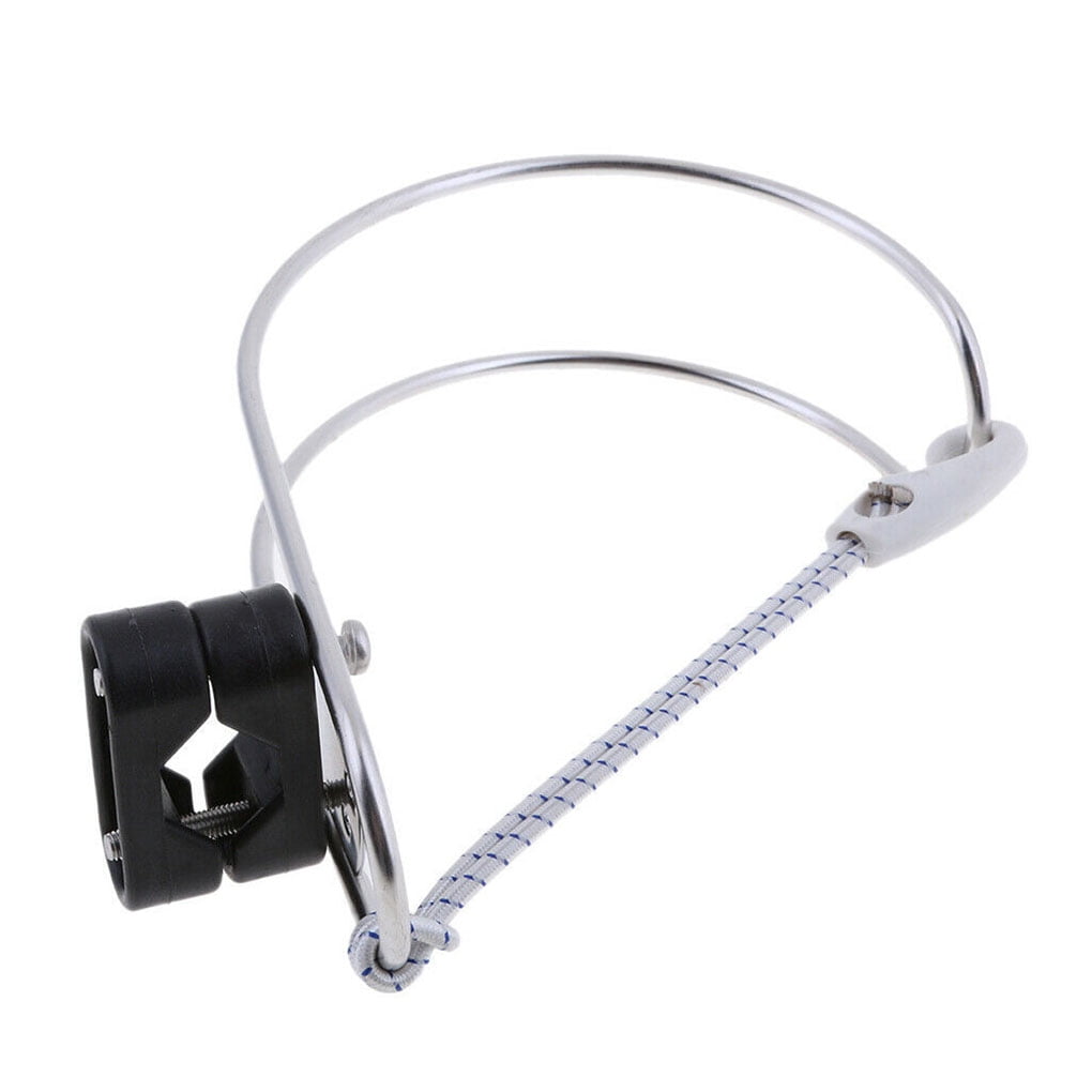 Amarine Made 4-Pack Stainless Steel Boat Hook Holders - 4-1/8" L X 1" W, Fits Poles Up To 1-1/2" Diameter