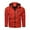 Red, variant on IYTR Mens Jackets Solid Color Leisure Outdoor Sport Hooded Jackers with Pocket Long Sleeve Jacket Zipper Hooded Neck Army Green XXXL
