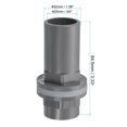 thumbnail image 2 of Uxcell ID Water Tank Pipe Fitting Straight Tube Adapter Connector, Grey 3/4" 1, 2 of 6