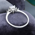 thumbnail image 4 of Jewelerix 925 Silver Emerald Cut Ring Moissanite Diamond Engagement Ring 2 CT Handmade Jewelry Anniversary Promise Ring Gift, 4 of 5