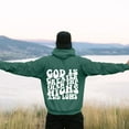 thumbnail image 2 of PMVFHDE Men's Solid Color Letter Print Long Sleeve Casual Hooded Sweatshirt Pullover for Everyday Green,XXXL, 2 of 4