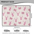 thumbnail image 7 of HUISEFOR Pink Bow Deer Car Trunk Mat 29" x 39" Scratchproof All Weather Trunk Protection Cargo Liner Easy Installation Universal Fit for Most Cars, 7 of 7