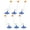 B, variant on Pack of 6 Ice Fishing Tip Up Flags Set Cold Resistant For Winter Fishing, Ice Fishing Flags Ice Fishing Flags Indicators