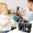 thumbnail image 2 of Solar Retro Radio Outdoor Emergency Multifunction Bluetooth FM AM Radio Player Disaster Prevention Radio with Lighting, 2 of 6