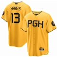 thumbnail image 1 of Camiseta clásica de béisbol Golden City United de los Pittsburgh Pirates Key Brian Hayes, con número de estrella bordado.-M, 1 of 2
