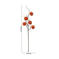 thumbnail image 3 of Velvet Pumpkin Chenille Sticks, Orange Artificial Pumpkin Branches, Fake Berry Picks for Fall Festival, Thanksgiving, Halloween, Border, Table & Vase Arrangement (24.41*1.97in), 3 of 8