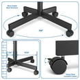 Rolling TV Stand Cart for TVs up to 60 inch Compatible with Apple TV