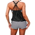 thumbnail image 4 of RKSTN Womens Tankini Bathing Suits with Shorts Athletic Two Piece Bathing Suits Conservative Print Tank Tops Swimwear, 4 of 8