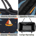 thumbnail image 4 of Herdesigns Nautical Sailboat Travel Duffle Bag for Women Men, Waterproof Weekender Carry On Bag, Sport Gym Overnight Tote Hospital Personal Item Bag Starry Sky, 4 of 7