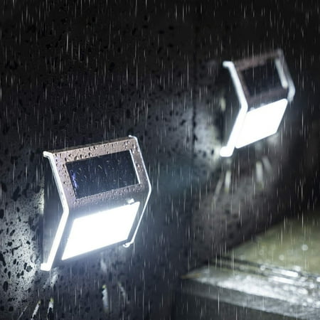 

Clearance! Blukids Stainless Steel 3led Ladder Lights Outdoor Rainproof Wall Lights Fence Lights Night Lights(White)