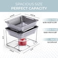 thumbnail image 4 of ALPHA LIVING Disposable Chafing Dish Buffet Set, Food Warmers for Parties, Fuel Cans Complete, 4 of 8