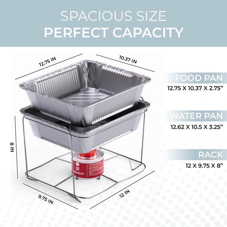 Alpha Living Disposable Chafing Dish Buffet Set, 6-Pack photo 4