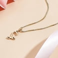 thumbnail image 3 of Dainty Golden Initial Necklace Handwriting Style Letter A-Z Necklace 18"with 2"extender Tiny Heart Initial Box Chain Necklace Cute Personalized Monogram Name Necklace for Women Trendy diy, 3 of 4