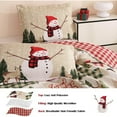 thumbnail image 5 of Christmas Quilt Set Full/ Size 3-Piece Xmas Bedspread Reversible Coverlet Snowman Tree Design for New Year Bed Decor, Lightweight Bedding Cover for All Season(1 Quilt + 2 Pillow Shams, Beige), 5 of 6