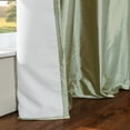 thumbnail image 6 of TWOPAGES Light Filtering 26 W X 108 L Inch Pinch Pleated Curtain Silk Privacy Protection Drape for Guest Room, 1 Panel, Taupe, 6 of 6