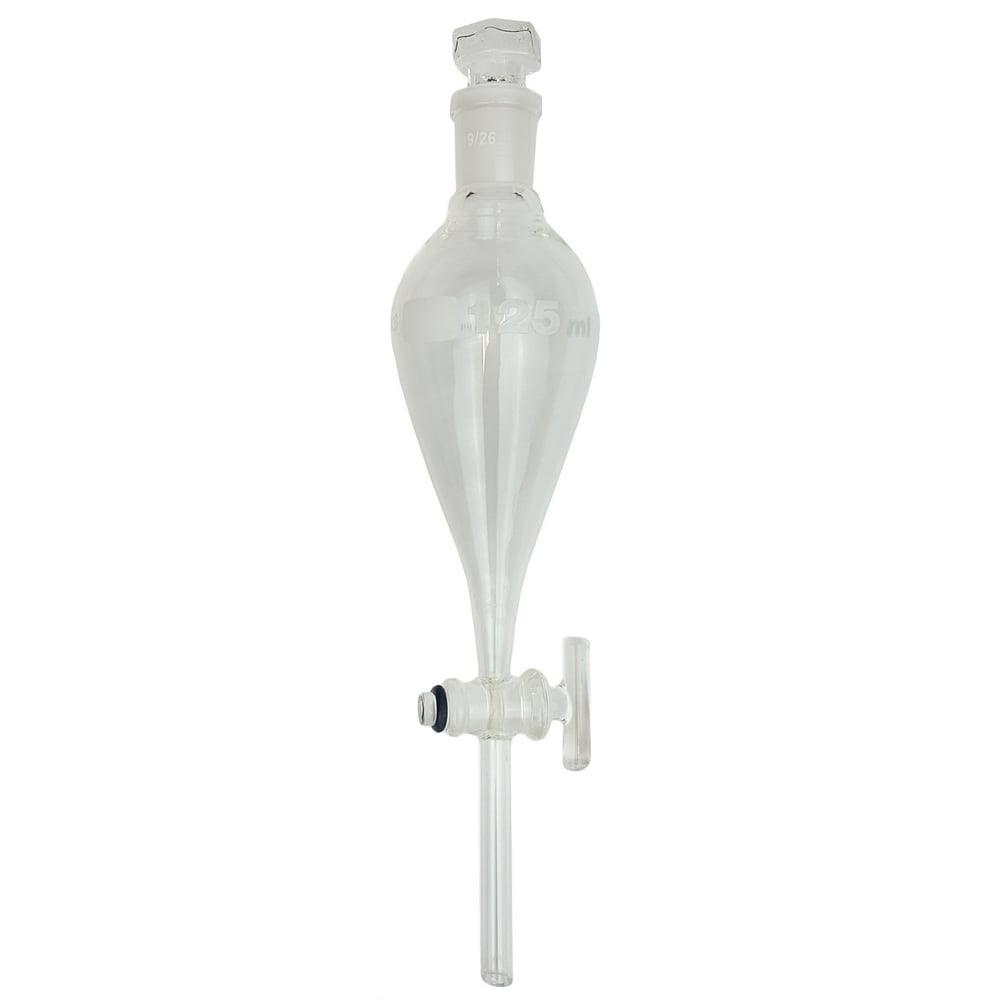 Separatory Funnel with Glass Stopcock, 125ml