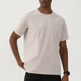 thumbnail image 6 of Gyexs Mens Swimming Shirt UV Protection Short Sleeve UPF 50+ Quick Drying Sun Protection Rash Guard Shirts for Fishing Running Light Gray, Size M, 6 of 7