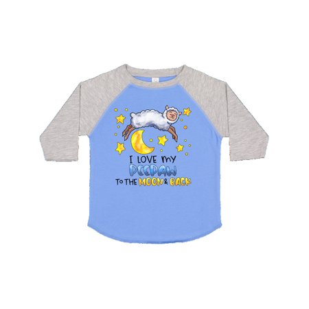 

Inktastic I Love my Peepaw to the Moon and Back Cute Sheep Gift Toddler Boy or Toddler Girl T-Shirt