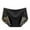 Black, variant on Ashirexll Plus Size Underwear for Women, Ladies Underwear Panties, Solid Color Lace Mid Waist High Elasticity Plus Size Tummy Control Briefs