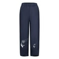 thumbnail image 4 of Lilgiuy Women Fashion Casual Printing Pocket Fold Loose Full Length Pants for Beach Vacation Travel, 4 of 4