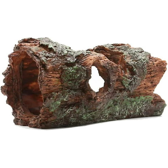 Resin Fish Tank Decor-cave Decoration-hiding Tree Log (tree Bark)