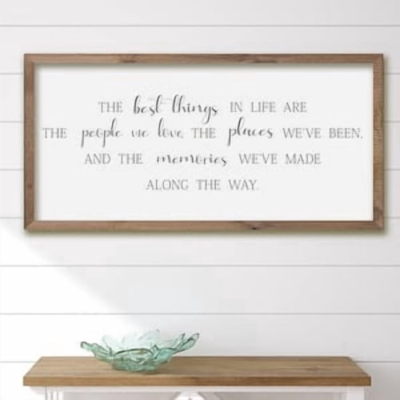 The Best Things In Life Family Quote Poster, 8x12 UNFRAMED