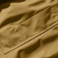 thumbnail image 6 of Mens Fall Jackets Zip Up Stand Up Collar Elastic Cuffs Trendy Casual Motorcycle Coats with Pocket Yellow XXL, 6 of 7