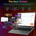 thumbnail image 3 of Golzer Rainbow Laptop 16 inch, Vibrant Pride Themed Convertible Touchscreen, 2 in 1 Laptop with 16GB RAM 640GB Storage, Fingerprint Reader, 360 Degree Rotation, Backlit Keyboard, 53.2WH, WiFi 6, 3 of 9