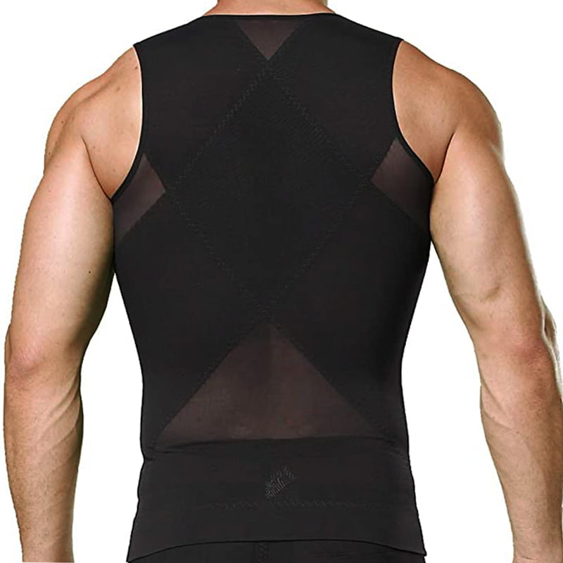 Shop Generic Men Shapewear Hook Zipper Adjustable Tummy Control Vest Waist  Trainer Slimming Abdomen Tank Top Compressive Body Shaper Fat Burn Online