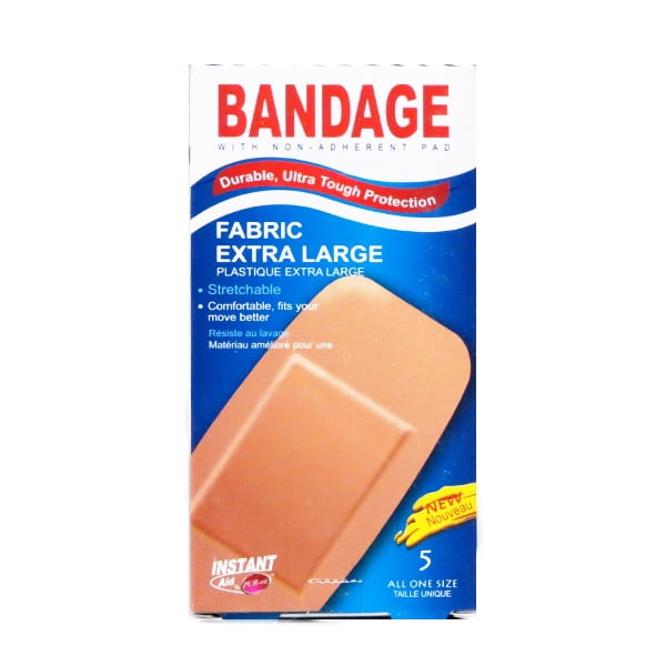 Instant Aid Fabric Extra Large Bandage (5 In 1 Pack) (Pack of 3) 311560