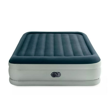 Intex Elevated 18 Premium Comfort Queen Air Mattress with Internal Pump