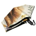 thumbnail image 6 of FORMRS Travel Umbrella Folding Auto Open Close Windproof Rain UV Protection, Floral Cow, 6 of 8