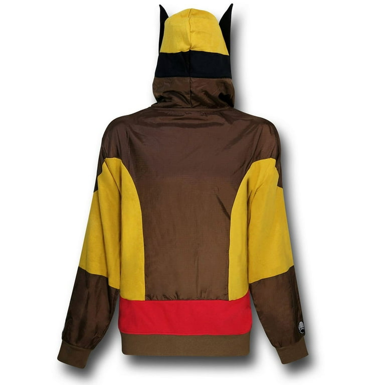 Marvel Men s Wolverine Full Zip Mask Costume Long Sleeve Adult Hoodie Walmart
