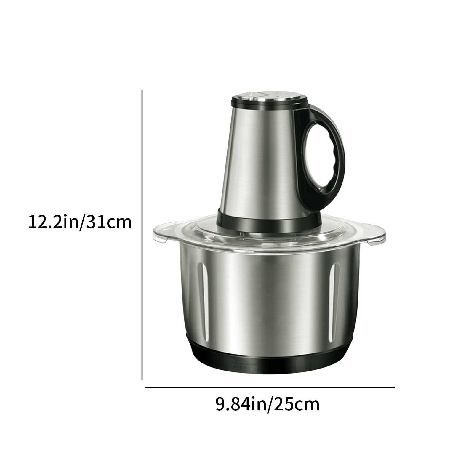 SATRINO Food Processors, Electric Food Chopper with Meat Grinder & Vegetable Chopper - with Powerful 450W Copper Motor - Includes 2 Sets of Bi-Level Blades for Fruits/Meat/Nuts