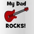 thumbnail image 2 of CafePress - My Dad Rocks! (Guitar) Stainless Water Bottle 1 - Stainless Steel Water Bottle, Sports Bottle, 1.0L, 2 of 5