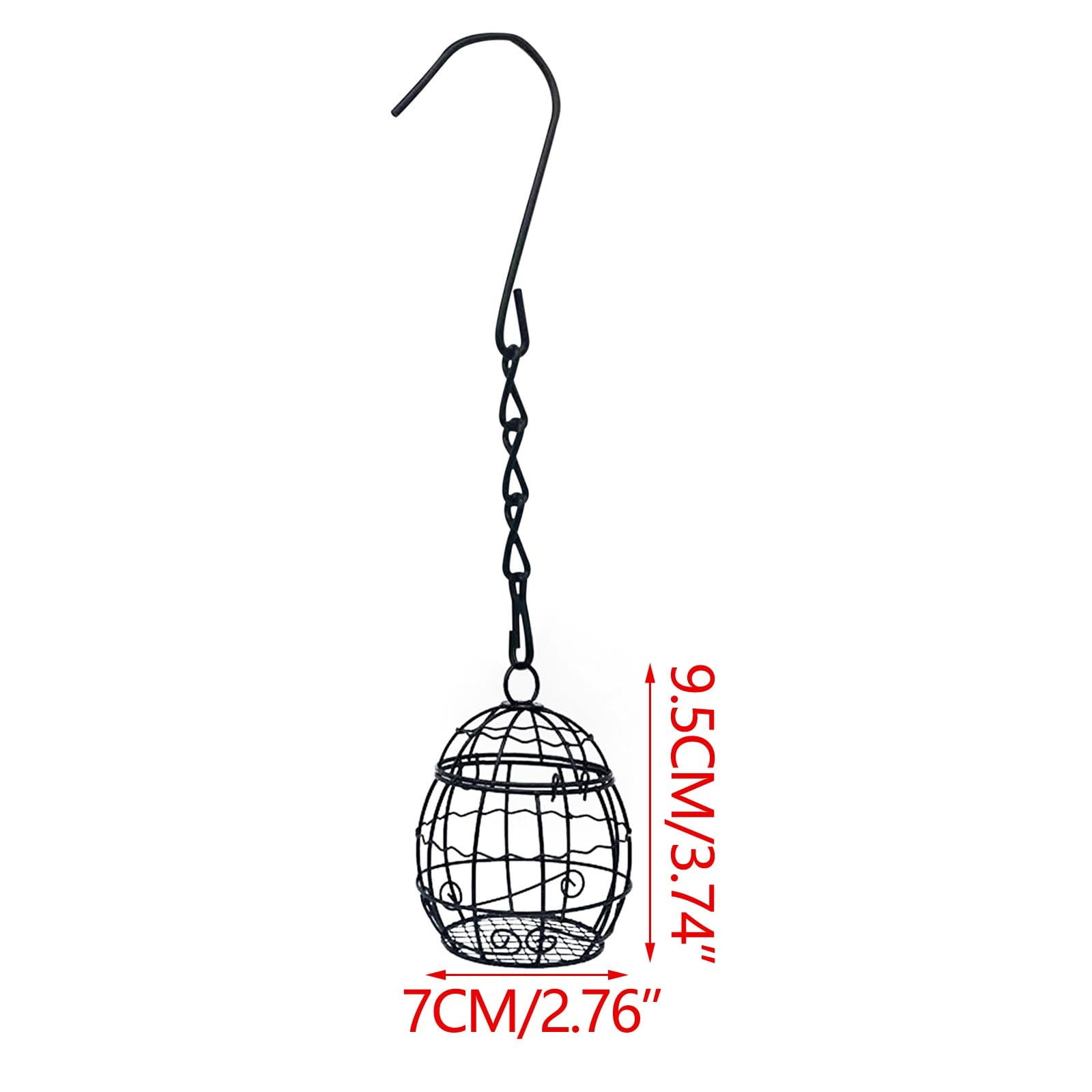 Outside Wild Bird Feeder, Metal Frame Squirrel Proof Bird Feeders Hanging for Garden Yard Outdoor Decoration(1Pc)