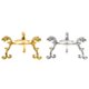 thumbnail image 1 of 2 piezas exquisitas decoraciones de pedestal de hierro bolas de cristal bases soportes de bolas de cristal, 1 of 3
