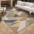 thumbnail image 3 of Addison Rugs Chantille Indoor/Outdoor Transitional Geometric Graphite Machine Washable Rectangle Rug, 9' x 12', 3 of 8