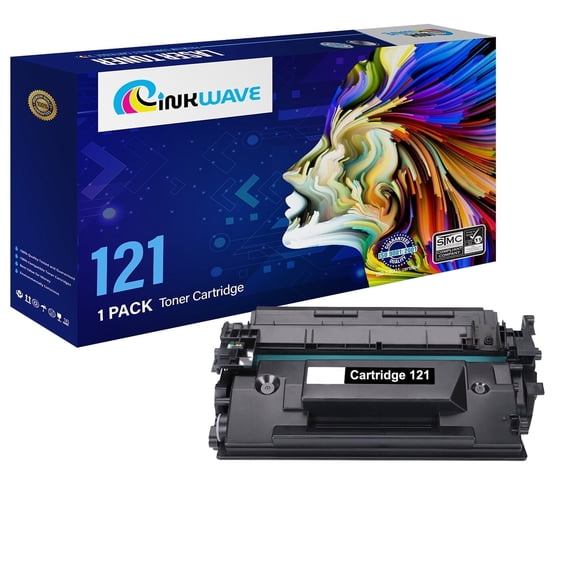 InkWave Compatible Toner Cartridge Replacement for Canon 121 / 3252C001 (Black, 1 Pack)
