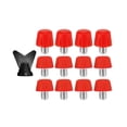 thumbnail image 4 of harper 12 Pcs Crampons de Bottes de Soccer de Rechange Crampons de Chaussures de Soccer Filetés Antidérapants Rouges, 4 of 10