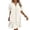 White, variant on Bosfbaoi Dresses for Women Collared V Neck Short Sleeve Button Down Ruffle Hem Midi Shirt Dress